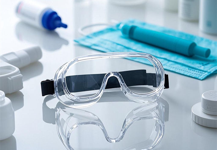 Polycarbonate application in safety glasses